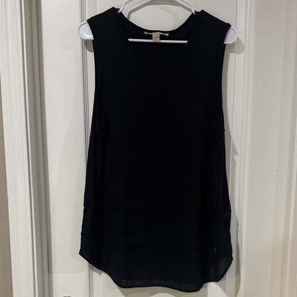 Michael Kors Black Layered Tank Top - Picture 1 of 6
